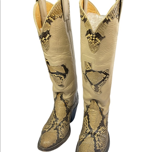 Vintage Justin Texas python leather boots - Picture 5 of 9